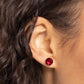 Breathtaking Birthstone - Red Earring
