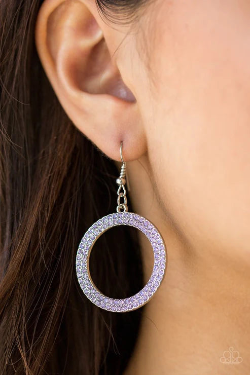 Bubbly Babe - Purple Earring