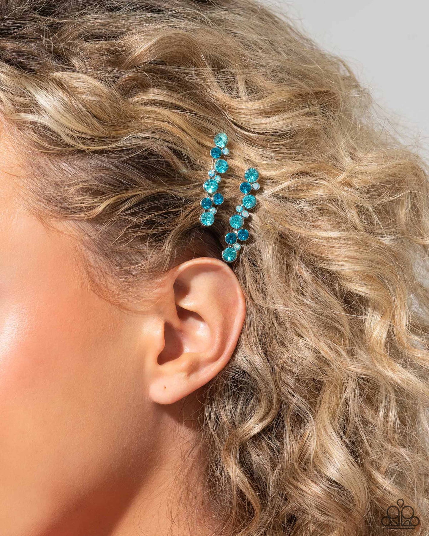 Bubbly Ballroom - Blue Hairclip