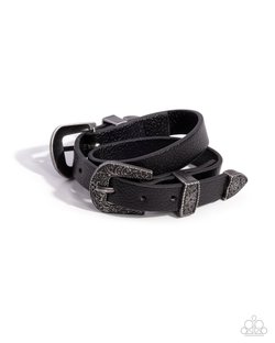 Buckle TOWN - Black Bracelet