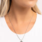 Bump, Set, Shimmer! - White Necklace
