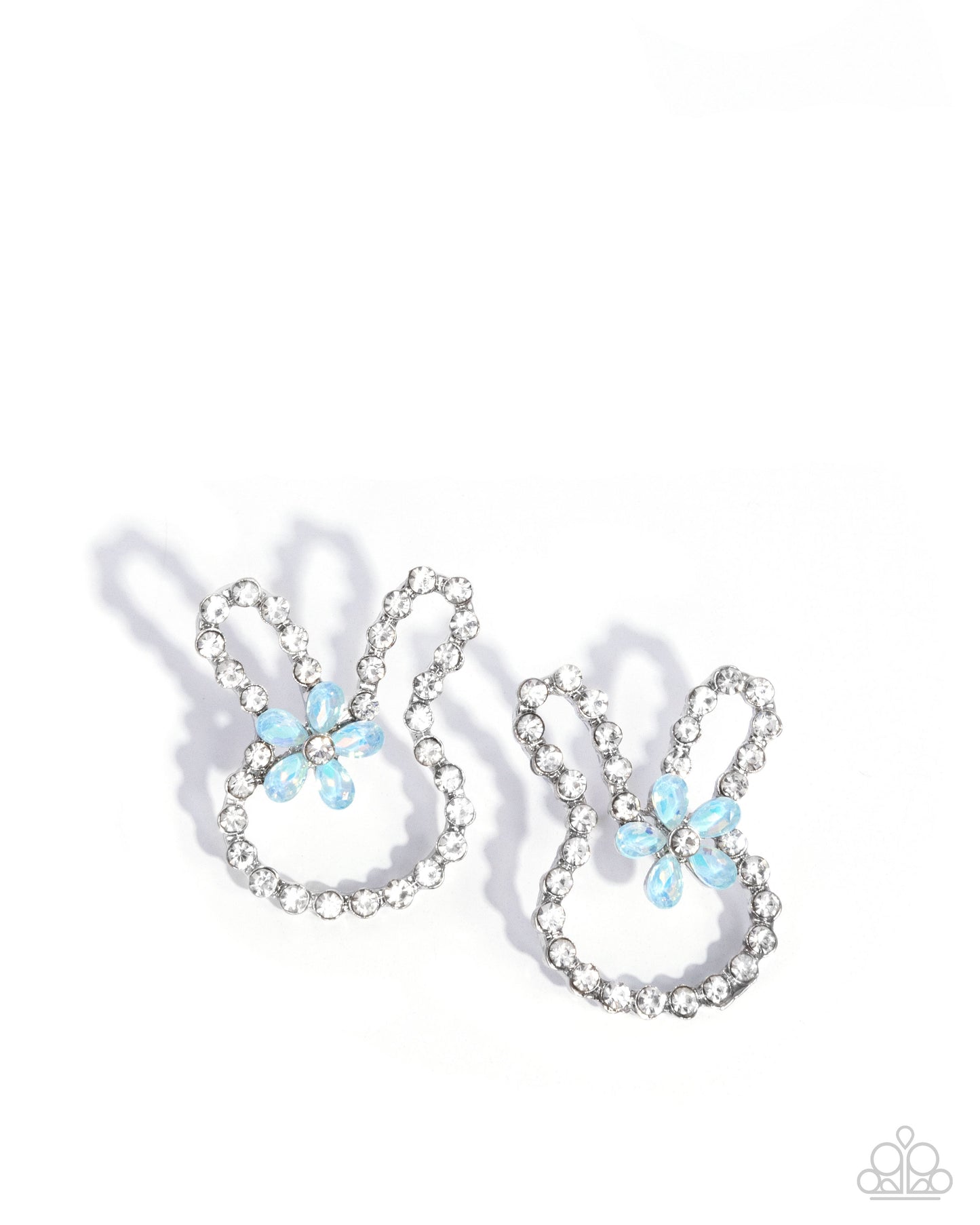Bunny Backdrop - Blue Earring