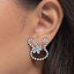 Bunny Backdrop - Blue Earring