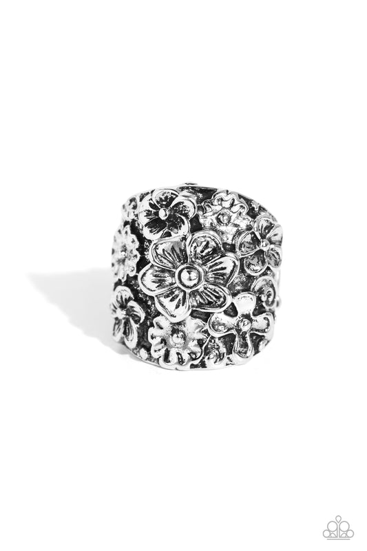 Burnished Bouquet - Silver Ring