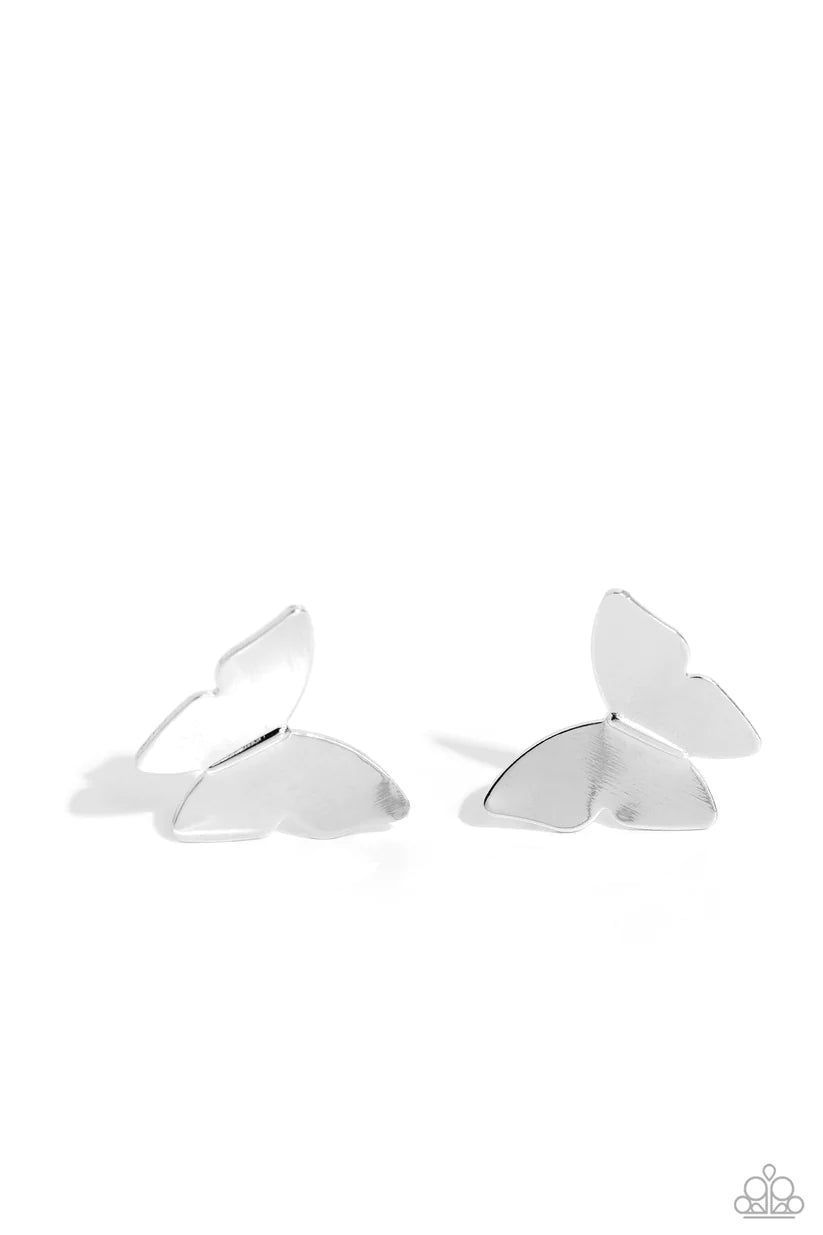 Butterfly Beholder - Silver Earring