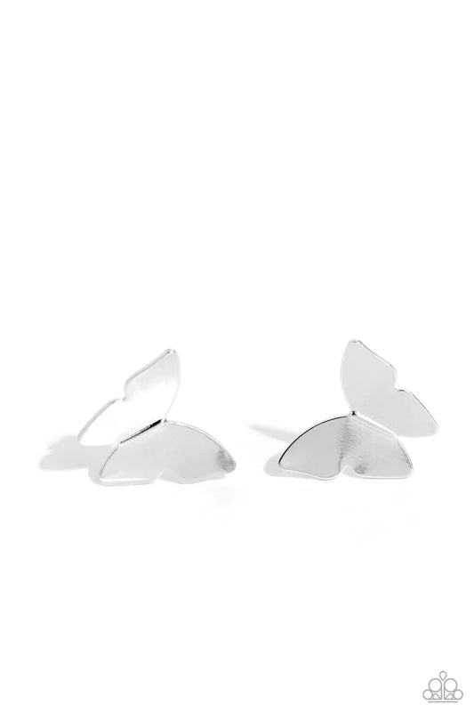 Butterfly Beholder - Silver Earring