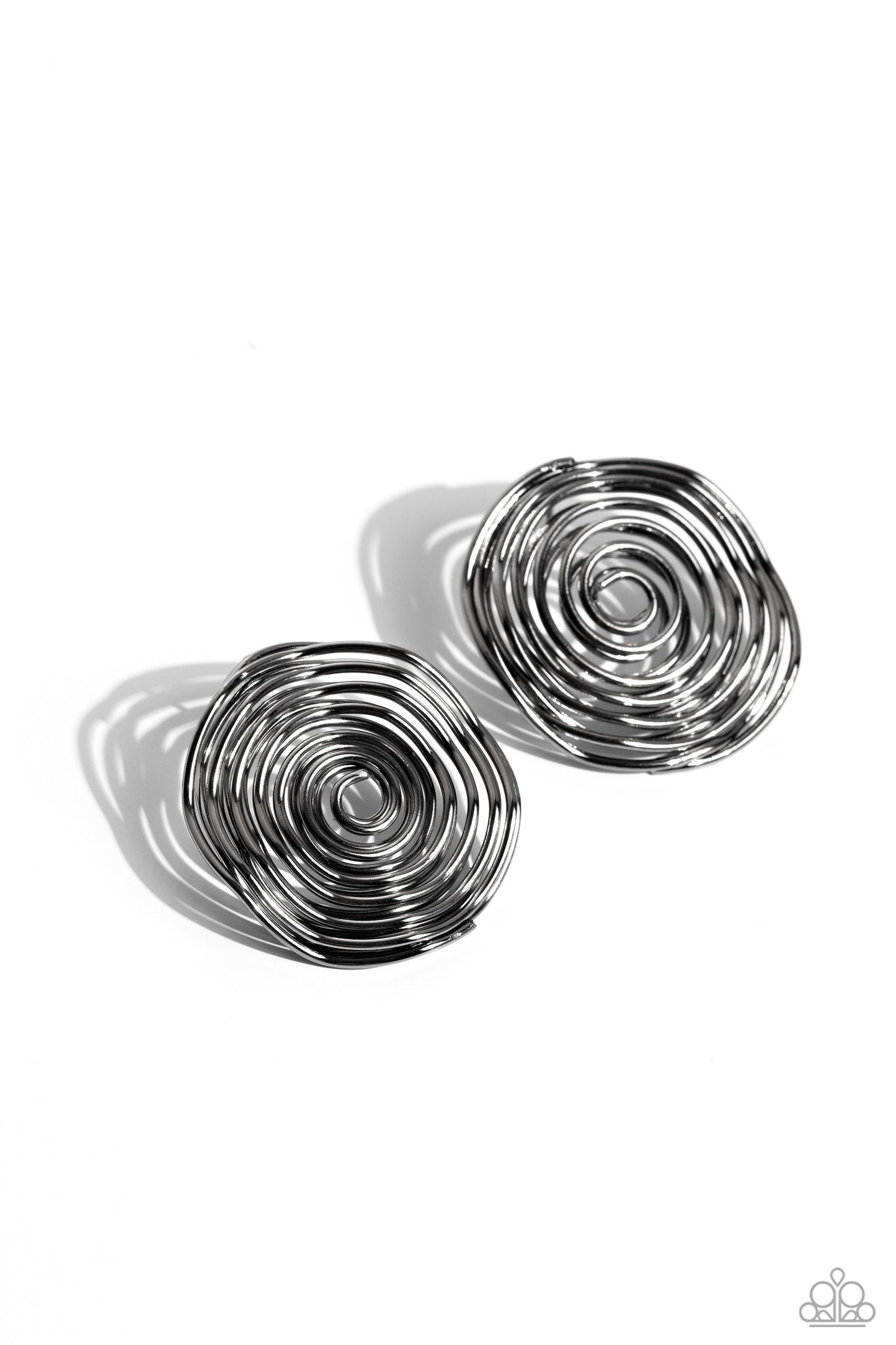 COIL Over - Black Earring