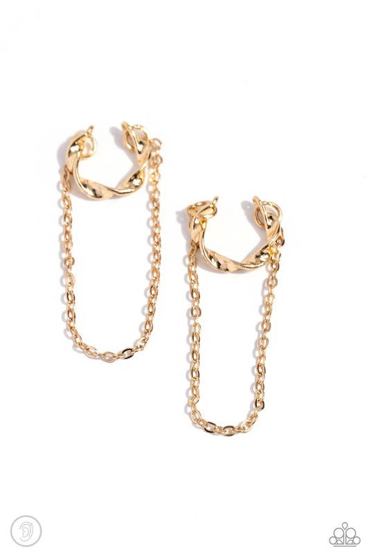 CUFF Hanger - Gold Earring