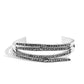 CURVED Lines - Silver Bracelet