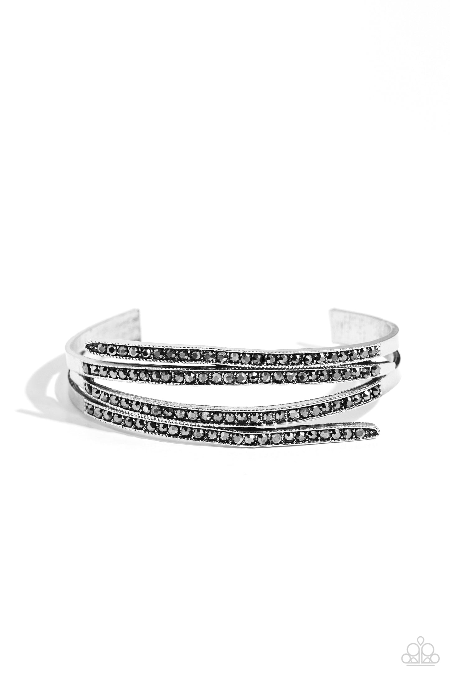 CURVED Lines - Silver Bracelet