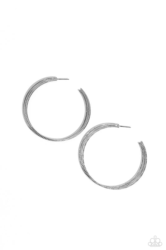 Candescent Curves - Silver Earring