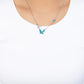 Cant BUTTERFLY Me Love - Blue Necklace