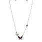 Cant BUTTERFLY Me Love - Purple Necklace