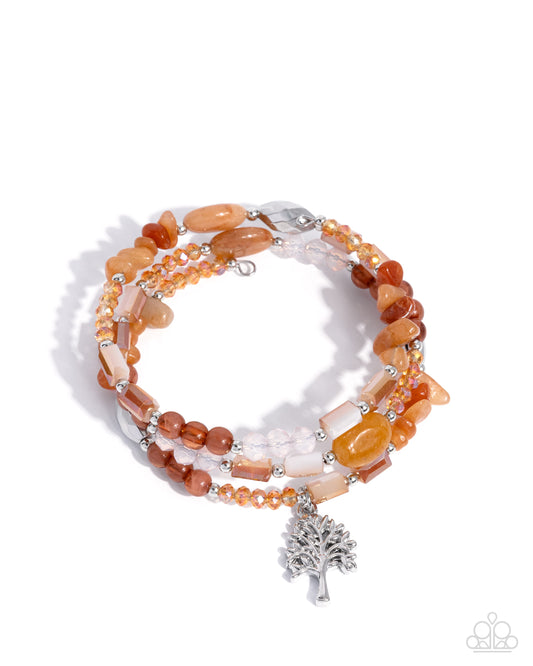 Capricious Collision - Orange Bracelet
