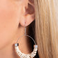 Capriciously Crimped - White Earring