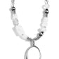 Captivating Composition - White Necklace