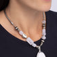 Captivating Composition - White Necklace