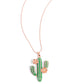 Carefree Cactus - Copper Necklace