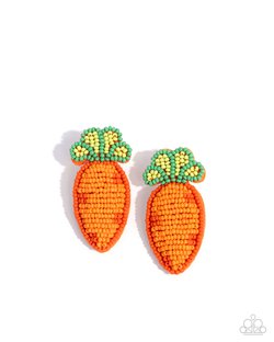 Carefree Carrot - Orange Earring