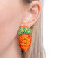 Carefree Carrot - Orange Earring