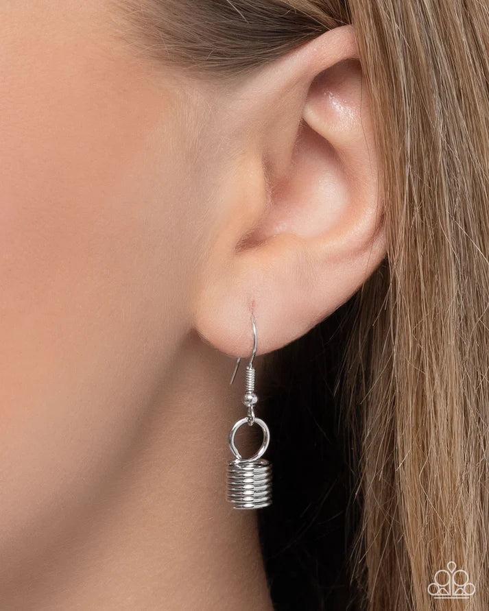 Carefree Coils - Silver Necklace