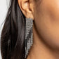 Careless Cascade - Black Earring