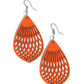 Caribbean Coral - Orange Earring