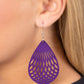 Caribbean Coral - Purple Earring
