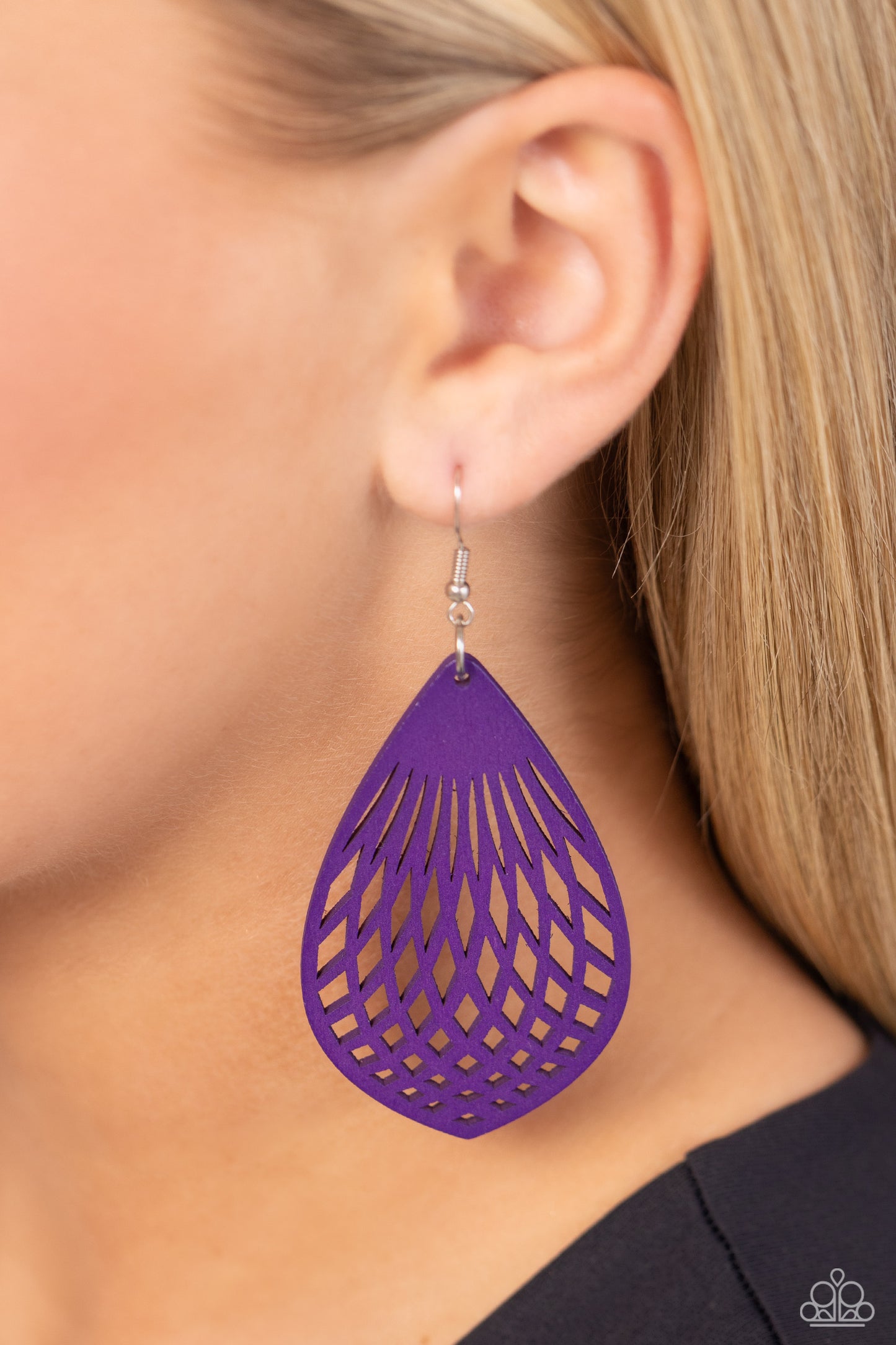 Caribbean Coral - Purple Earring