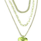 Caring Cascade - Green Necklace