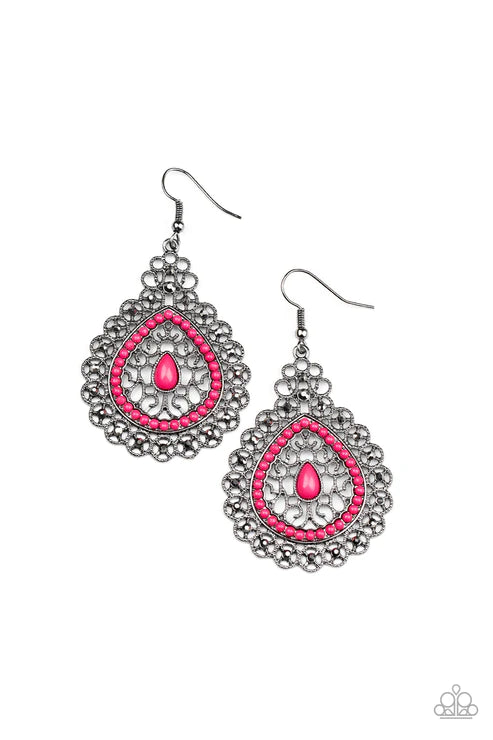 Carnival Courtesan - Pink Earring