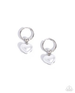Carriage Chic - White Earring