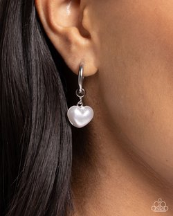 Carriage Chic - White Earring