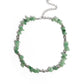 Carved Confidence - Green Necklace