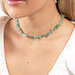 Carved Confidence - Green Necklace