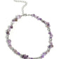 Carved Confidence - Purple Necklace