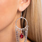 Cascading Clash - Red Earring