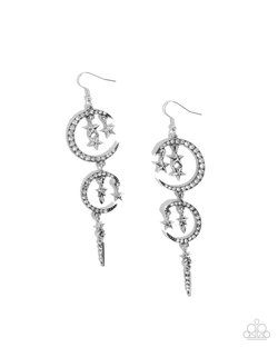 Celestial Cascade - White Earring