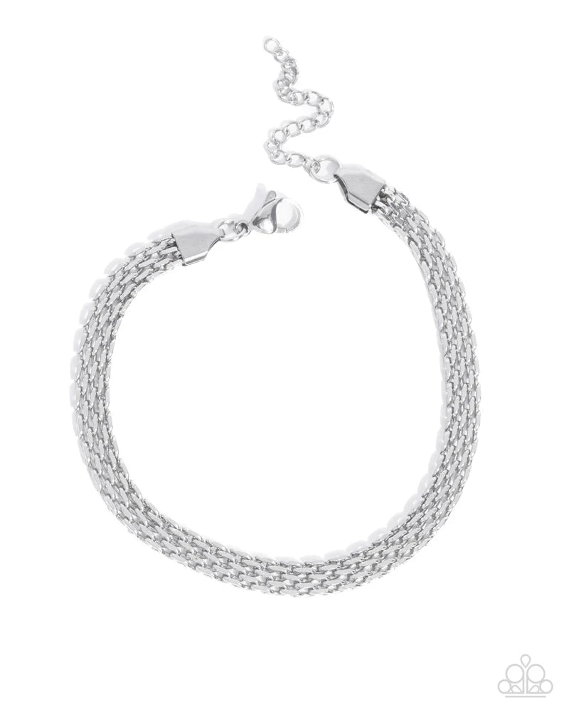 Chained Constitution - Silver Bracelet