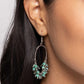 Chandelier Check - Green Earring