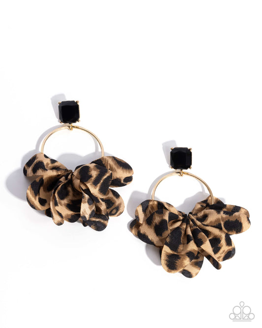 Charming Cheetah - Gold Earring