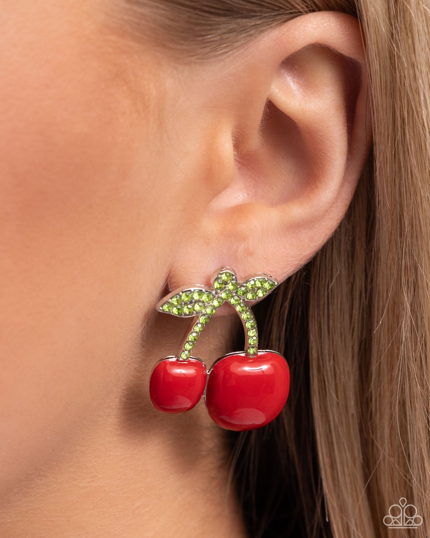 Charming Cherries - Red Earring