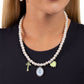Charming Collision - Green Necklace