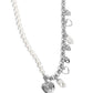 Charming Competitor - White Necklace