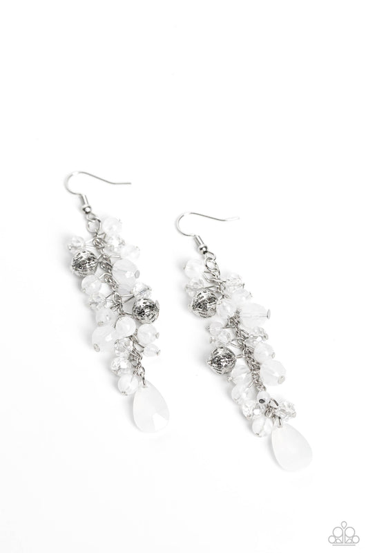 Cheeky Cascade - White Earring