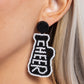 Cheer Captain - Black Earring