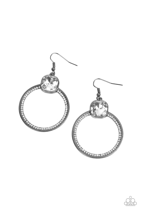Cheers to Happily Ever After - Black Earring