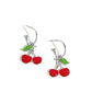 Cherry Caliber - Red Earring