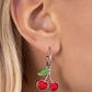 Cherry Caliber - Red Earring