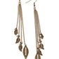 Chiming Leaflets - Brass Earring